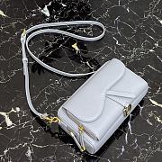 Dior Caro Clutch Light Blue 9238 Size 19 x 10.5 x 5 cm - 3