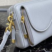 Dior Caro Clutch Light Blue 9238 Size 19 x 10.5 x 5 cm - 5