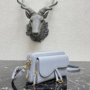 Dior Caro Clutch Light Blue 9238 Size 19 x 10.5 x 5 cm - 6