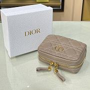 Dior Caro Zipper Clutch Pink Size 15 x 10.5 x 4 cm - 4