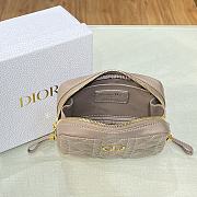 Dior Caro Zipper Clutch Pink Size 15 x 10.5 x 4 cm - 3