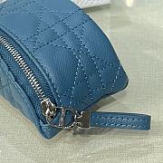 Dior Small Wallet Blue Size 11.5 x 7 x 5 cm - 5