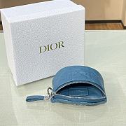 Dior Small Wallet Blue Size 11.5 x 7 x 5 cm - 2