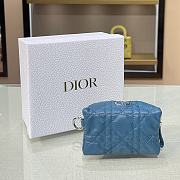 Dior Small Wallet Blue Size 11.5 x 7 x 5 cm - 4