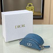 Dior Small Wallet Blue Size 11.5 x 7 x 5 cm - 3