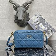 Dior Caro Blue 9237 Size 19 × 10.5 × 5 cm - 1