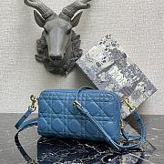 Dior Caro Blue 9237 Size 19 × 10.5 × 5 cm - 6