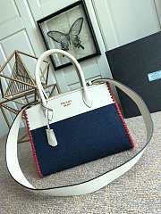 Prada Denim Handbag 1BA102 Size 30 x 23 x 15 cm - 5