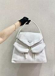 Prada Handbag White 1BC160 Size 34 x 27 x 15 cm - 5