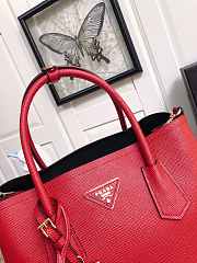 Prada Handbag Red 1BG775 Size 33 x 24.5 x 14 cm - 2