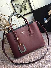 Prada Handbag Red Wine 1BG775 Size 33 x 24.5 x 14 cm - 3