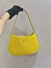 Prada Armpit Bag Yellow 1BC499 Size 26.5 x 15 x 4 cm - 3