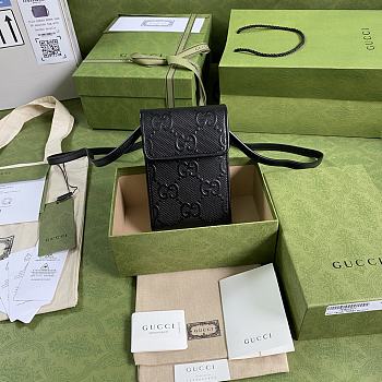 Gucci Mini Shoulder Bag Black 625571 Size 11.5 x 18 x 3.5 cm
