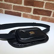 Gucci GG Original Leather Belt Bag Black 575857 Size 24.5 x 14.5 x 3 cm - 5