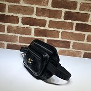 Gucci GG Original Leather Belt Bag Black 575857 Size 24.5 x 14.5 x 3 cm - 2