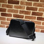 Gucci GG Original Leather Messenger Bag Black 574760 Size 26 x 19 x 4.5 cm - 3