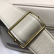 Gucci Men's Leather Cross-body Messenger Shoulder Bag In White 523589 Size 33.5 x 23.5 x 9.5 cm - 6