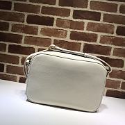 Gucci Men's Leather Cross-body Messenger Shoulder Bag In White 523589 Size 33.5 x 23.5 x 9.5 cm - 4