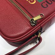 Gucci Print Messenger Bag in Red 523591 Size 21 x 25.5 x 8 cm - 4