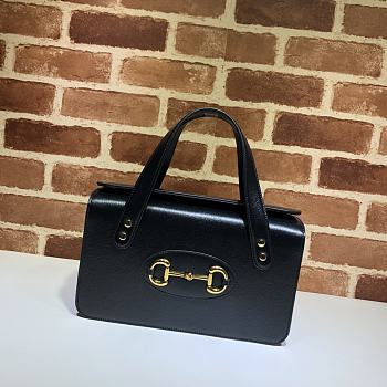 Gucci Horsebit 1955 Small Top Handle Bag Black 627323 Size 27.5 x 17.5 x 11 cm