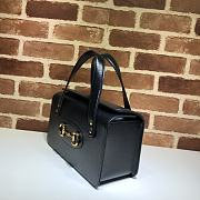 Gucci Horsebit 1955 Small Top Handle Bag Black 627323 Size 27.5 x 17.5 x 11 cm - 4