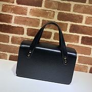 Gucci Horsebit 1955 Small Top Handle Bag Black 627323 Size 27.5 x 17.5 x 11 cm - 3