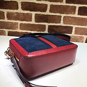 Gucci Small Shoulder Bag Red Suede 550622 Size 25 x 20 x 7.5 cm - 6