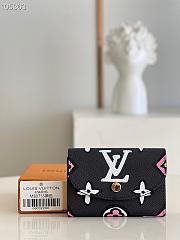 LV Coin Purse Wild at Heart Black M80755 Size 11 x 8 x 2.5 cm - 1