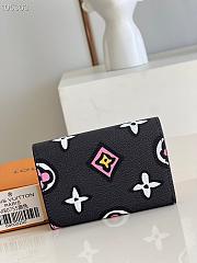 LV Coin Purse Wild at Heart Black M80755 Size 11 x 8 x 2.5 cm - 4