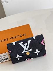 LV Coin Purse Wild at Heart Black M80755 Size 11 x 8 x 2.5 cm - 6