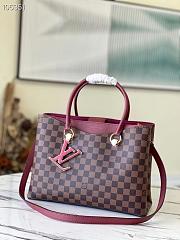 Louis Vuitton LV Riverside Tote Red N40052 Size 36 x 25 x 15 cm - 1