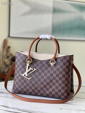 Louis Vuitton LV Riverside Tote White N40052 Size 36 x 25 x 15 cm