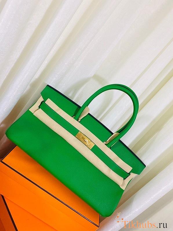 Hermes Shoulder Birkin Green 42cm - 1