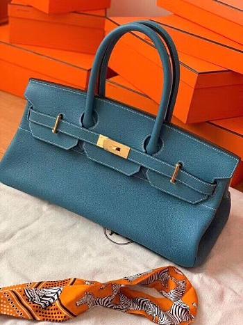 Hermes Shoulder Birkin Blue 42cm 