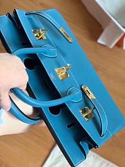 Hermes Shoulder Birkin Blue 42cm  - 5