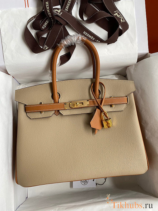 Hermes Birkin Bag Beige Size 30 cm - 1