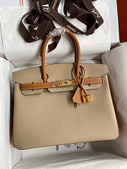 Hermes Birkin Bag Beige Size 30 cm - 1