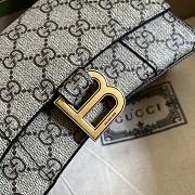 Balenciaga x Gucci GG Canvas Shoulder Bag 681695 Size 19 cm - 5