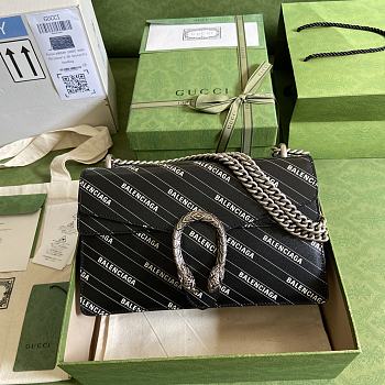 Gucci x Balenciaga Black Chain Bag 400249 Size 28 × 18 × 9 cm