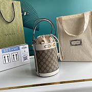 Gucci Horsebit 1955 Small Bucket Bag White 637115 Size 14 x 16 x 14 cm - 3