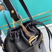 Gucci Horsebit 1955 Small Bucket Bag Black 637115 Size 14 x 16 x 14 cm - 5