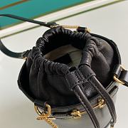 Gucci Horsebit 1955 Small Bucket Bag Black 637115 Size 14 x 16 x 14 cm - 3