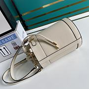 Gucci Horsebit 1955 Small Bucket Bag Full White 637115 Size 14 x 16 x 14 cm - 2
