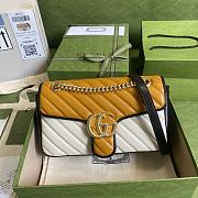 Gucci GG Marmont Yellow 443497 Size 26 x 15 x 7 cm - 1