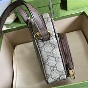 Gucci Ophidia Mini Bag In GG Supreme 671682 Size 12 x 16 x 7 cm - 5