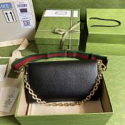 Gucci Horsebit 1955 Small Bag In Black 677286 Size 26 x 16 x 4 cm - 5