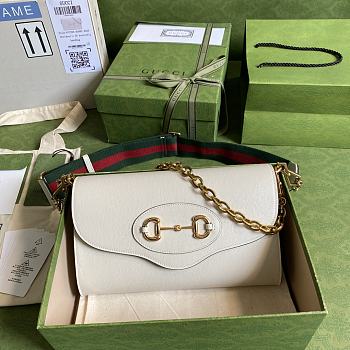 Gucci Horsebit 1955 Small Bag In White 677286 Size 26 x 16 x 4 cm