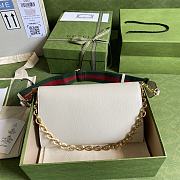 Gucci Horsebit 1955 Small Bag In White 677286 Size 26 x 16 x 4 cm - 5