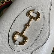 Gucci Horsebit 1955 Small Bag In White 677286 Size 26 x 16 x 4 cm - 3