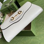 Gucci Horsebit 1955 Small Bag In White 677286 Size 26 x 16 x 4 cm - 2